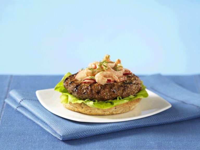 加拿大牛肉協會-美味食譜-海陸雙拼漢堡